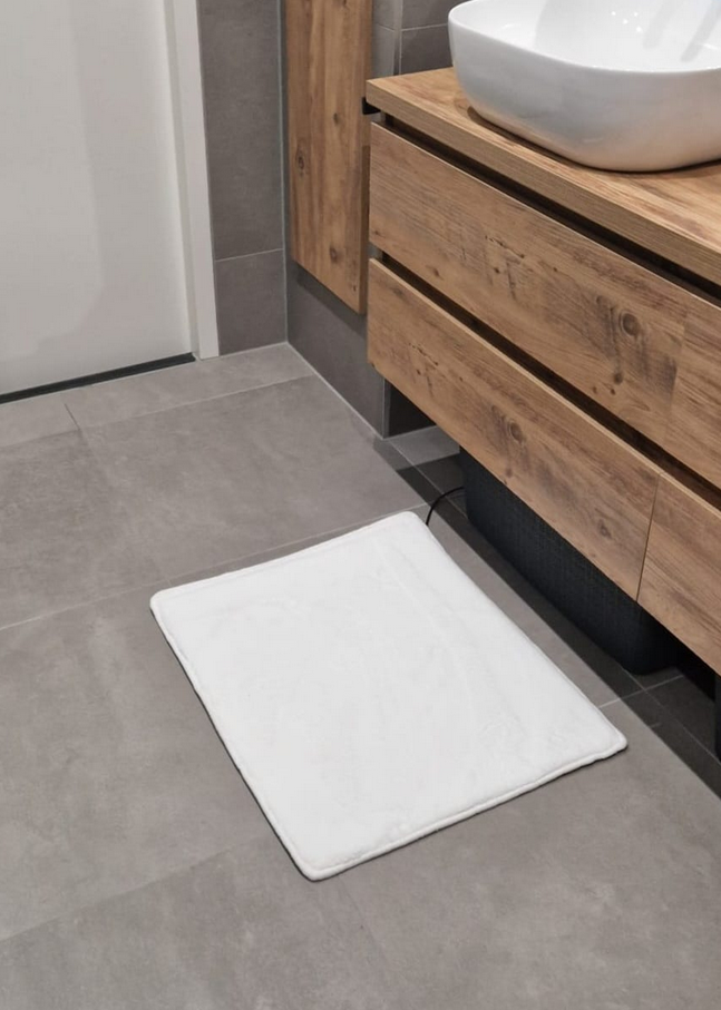 verwarmde badkamer mat