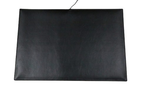 Verwarmde Bureau-onderlegger 65 x 45 cm Zwart