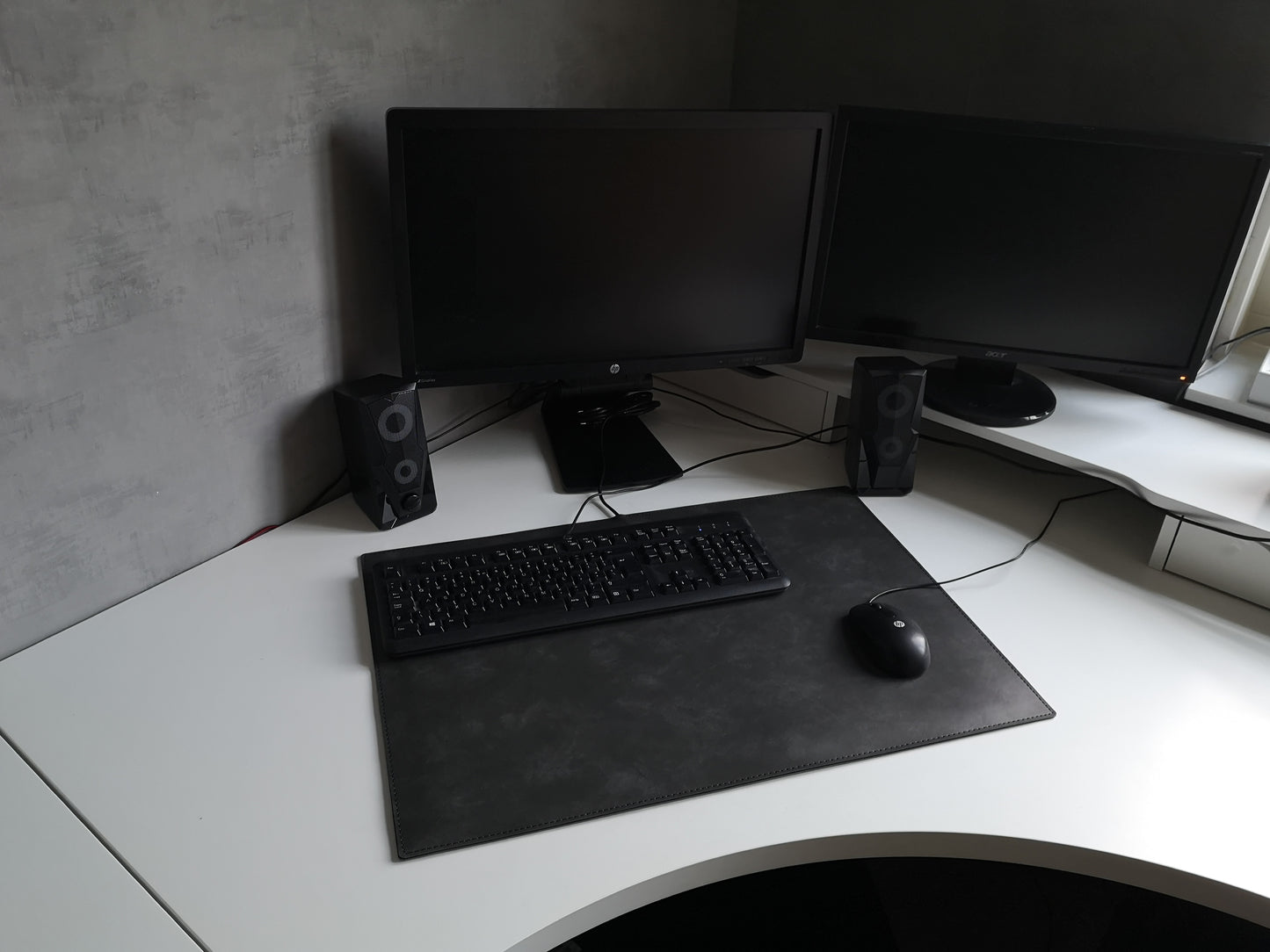 Verwarmde Bureau-onderlegger Antraciet